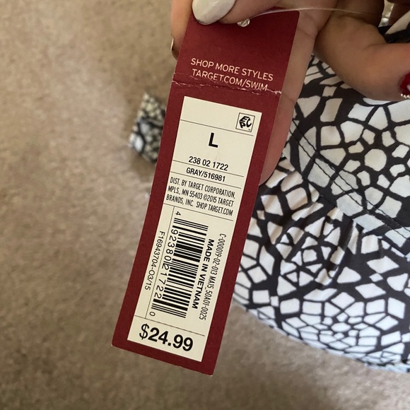 Grey and white tankini top - Picture 3 of 3